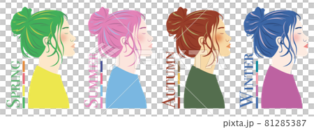 女性 パーソナルカラー セット カラーパレット おしゃれ 81285387