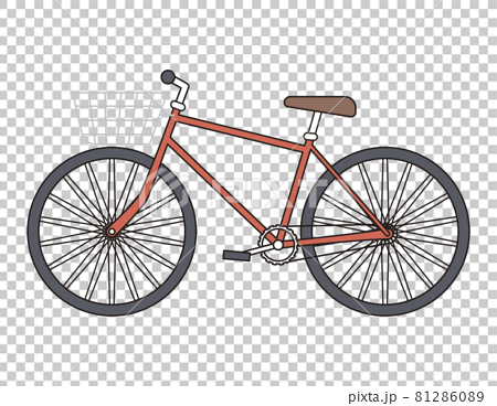 シンプル イラスト 自転車のイラスト素材
