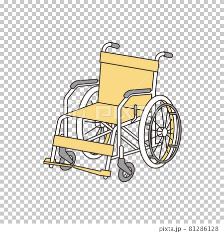 簡單插畫輪椅插畫素材 81286128