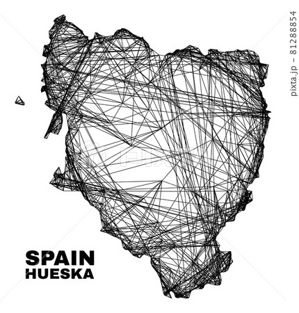 Linear Irregular Mesh Hueska Province Map Linear Irregular Mesh Hueska Province Map 81288854