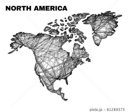 Network Irregular Mesh North America Map Network Irregular Mesh North America Map 81289373