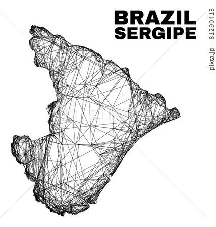 Network Irregular Mesh Sergipe State Map 81290413