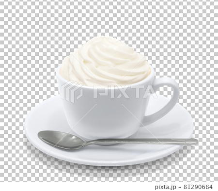 ウィンナ・コーヒー ウインナーコーヒー イラスト リアル スプーン ウィンナ・コーヒー ウインナーコーヒー イラスト リアル スプーン 81290684