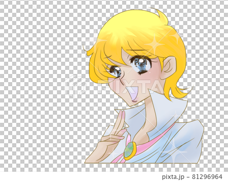 Retro shojo manga person 81296964
