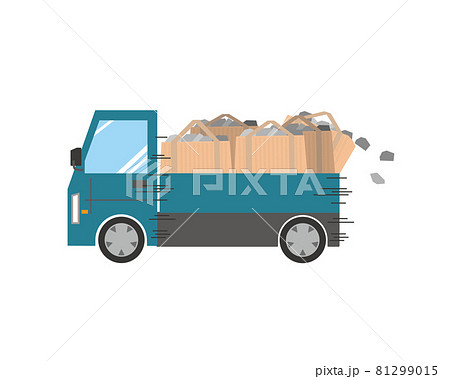 走行するトラックからの積み荷落下 81299015