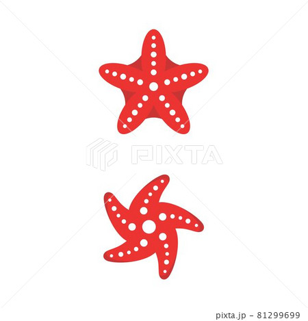 Sea Star fish icon Template vector 81299699