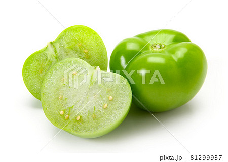 メキシコ料理サルサベルデ用のトマティーヨ 81299937