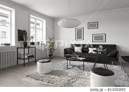 modern living interior 81300895
