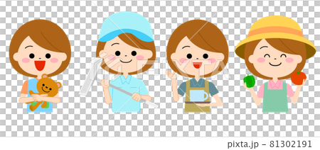 動きのあるいろいろな職業 動きのあるいろいろな職業 81302191