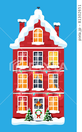 City House Covered Snow 81302651
