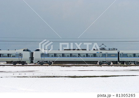 北陸本線　美川ー加賀笠間　JR西日本　681系　旧T17編成　⑦　クハ680-507（金沢）　山側 81305265