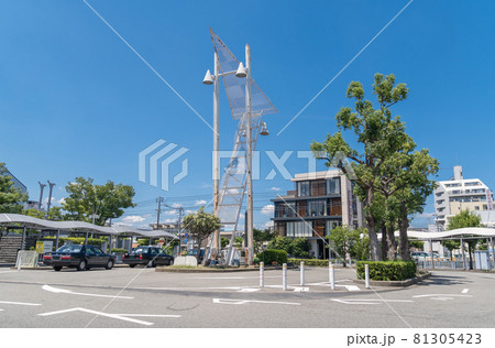 駅前風景 出屋敷駅 駅前風景 出屋敷駅 81305423