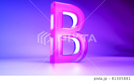 3Dレンダリング効果英字B 81305881
