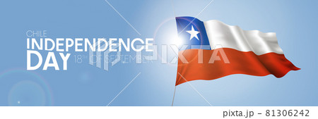 Chile happy independence day greeting card, banner with template text vector illustration 81306242