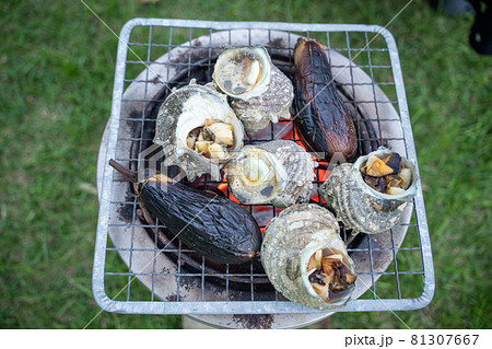 サザエとナス　炭火焼 81307667