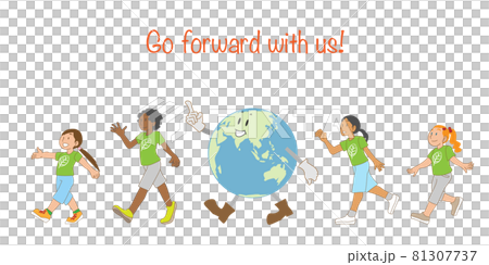 Multi-ethnic children working together in ecology activities 81307737