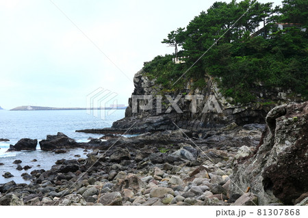 海岸 洞窟 海 81307868