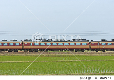 北陸本線 美川ー加賀笠間 JR西日本 485系 A10編成 ⑧ モハ484-223(京都) 山側 北陸本線 美川ー加賀笠間 JR西日本 485系 A10編成 ⑧ モハ484-223(京都) 山側 81308974