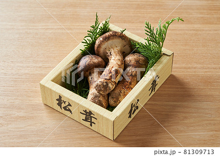 箱入りの松茸の写真素材 [81309713] - PIXTA