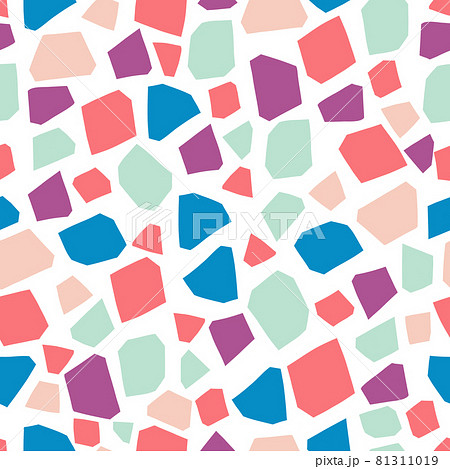 Terrazzo background pattern design. Seamless marble design 81311019