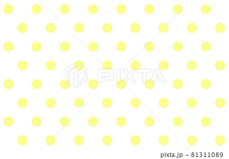 黄色の水玉模様の背景 ドット柄のイラスト のイラスト素材
