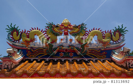 Dragon sculpture art architecture buddhist artwork 81313692