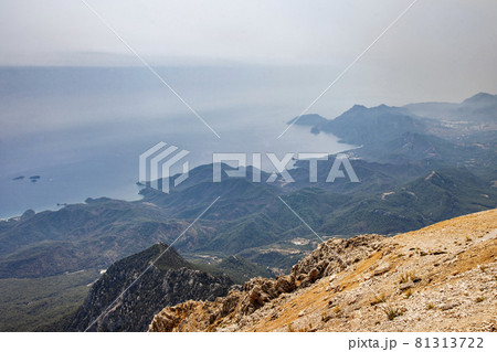 Turkish Tahtali mountain high top landscape view 81313722