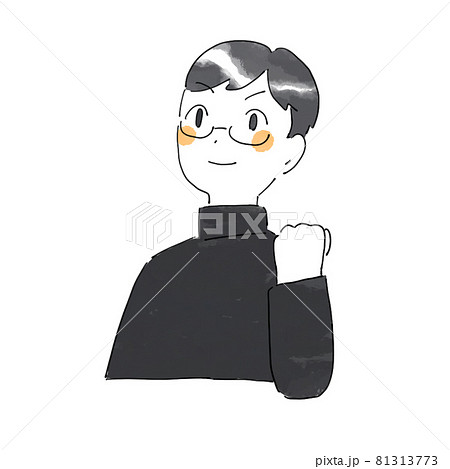 拳を握る高校生のイラスト 男性 のイラスト素材 拳を握る高校生のイラスト 男性 のイラスト素材