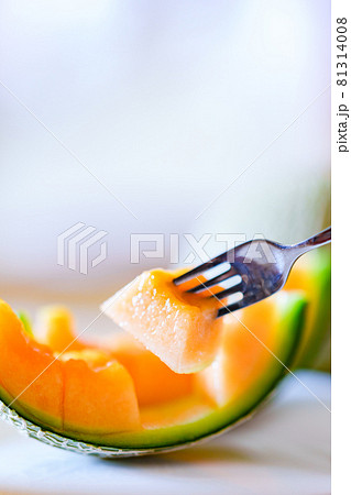 クインシー メロン　食べる　フォーク　【 果物 フルーツ 】 81314008