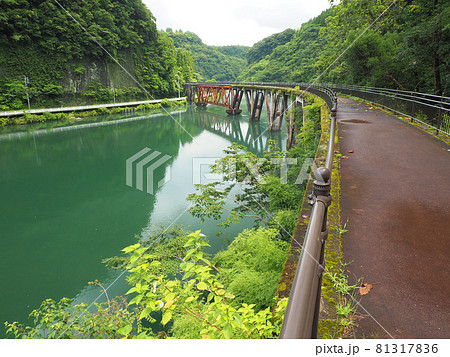 高千穂鉄道廃線跡 吾味駅付近の風景 宮崎県西臼杵郡日之影町大字分城字吾味 高千穂鉄道廃線跡 吾味駅付近の風景 宮崎県西臼杵郡日之影町大字分城字吾味 81317836