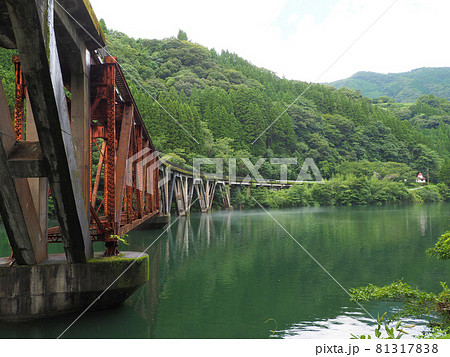 高千穂鉄道廃線跡　吾味駅付近の風景　宮崎県西臼杵郡日之影町大字分城字吾味 81317838