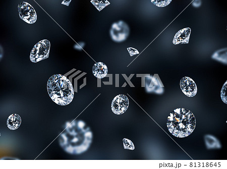 Falling Diamonds in Brilliant Cut - Diamond Backdrop, Crystal Background, Wallpaper 81318645
