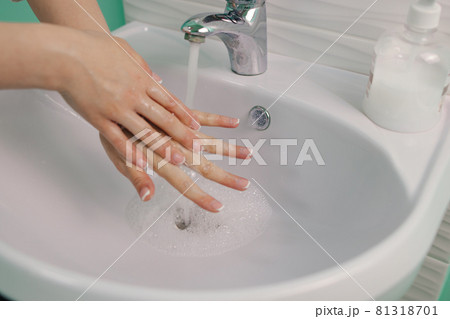 wash your hands with disinfectant soap 81318701