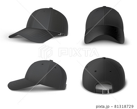 Dad hat baseball cap mockup template Royalty Free Vector