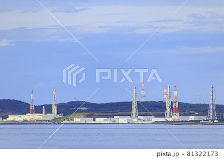 鯨波から見た柏崎刈羽原子力発電所 鯨波から見た柏崎刈羽原子力発電所 81322173