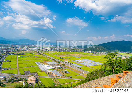 夏の森将軍塚古墳から見た善光寺平　【長野県】 81322548