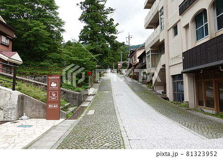 鳥取県伯耆富士 大山寺地区大山参道市場付近 鳥取県伯耆富士 大山寺地区大山参道市場付近 81323952
