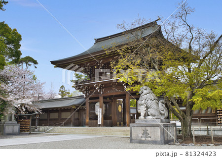 神奈川県　寒川町　寒川神社　神門 81324423