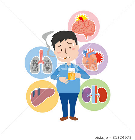 成人病を心配する男性 81324972