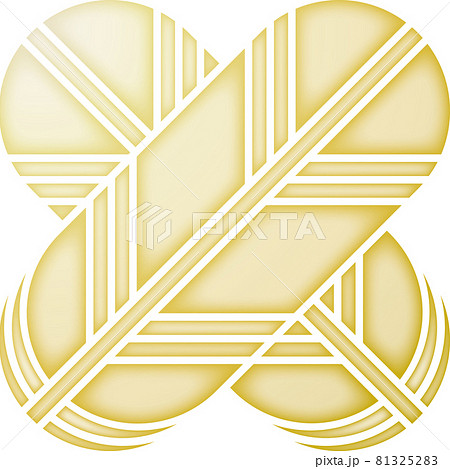 家紋　鷹の羽【金色】 81325283