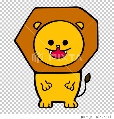 ライオンのキャラクターイラスト 幼稚園や保育園などにも使える用 のイラスト素材