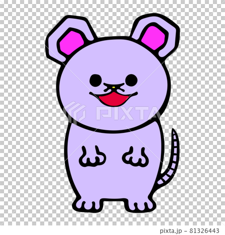 ねずみのキャラクターイラスト 幼稚園や保育園などにも使える用 のイラスト素材