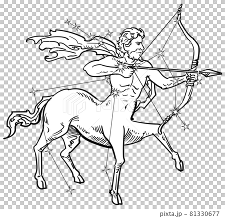 Zodiac Zodiac-Sagittarius Constellation Line 81330677