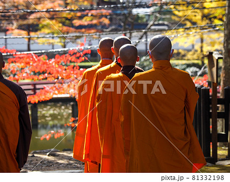 高野山 修行僧の朝のおつとめ 高野山 修行僧の朝のおつとめ 81332198