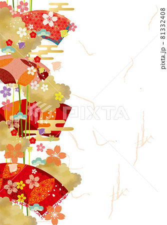 和風柄の艶やかな背景素材 和風 日本 友禅 背景 ベクター 和風柄の艶やかな背景素材 和風 日本 友禅 背景 ベクター 81332408