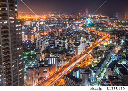 《大阪府》大阪ベイエリアの夜景 《大阪府》大阪ベイエリアの夜景 81333159