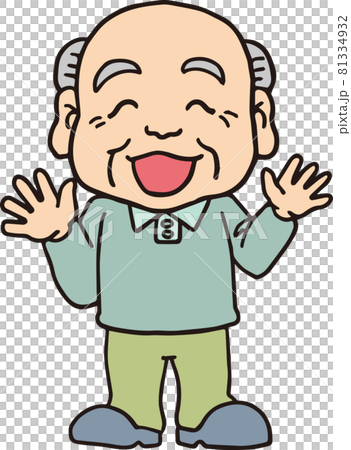 笑的老人_80s_color_全身 81334932