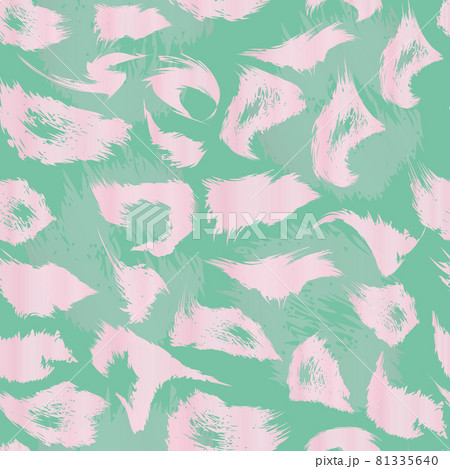 Leopard print pattern. Repeating seamless vector animal background. 81335640