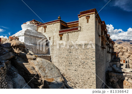 Shey palace and whitewashed chorten. Ladakh, India Shey palace and whitewashed chorten. Ladakh, India 81336642