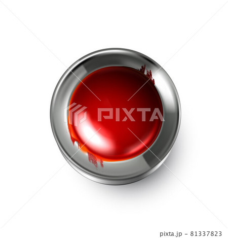 Color Paint Bucket For Drawing Top View Vector 81337823
